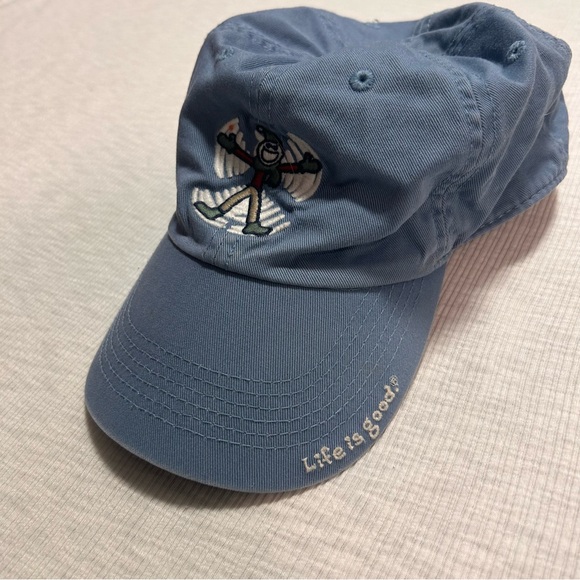 Life‎ Is Good Navy Cap with Inspirational Text - Picture 1 of 5
